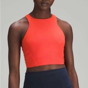 Lululemon Mesh-Back Train Bra in Solar Orange